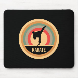 Retro Vintag Karate Geschenk für Karateka und Mart Mousepad