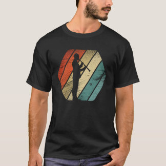 Retro Vintag Klarinettenspieler Alte Schule 5 T-Shirt