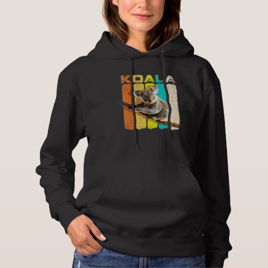 Retro Vintag Koala Koala Bear Hoodie (Vorderseite)