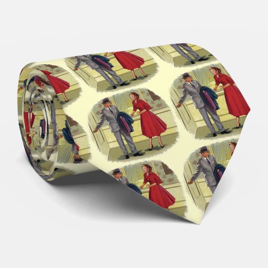 Retro Vintag Krawatte (Gerollt)