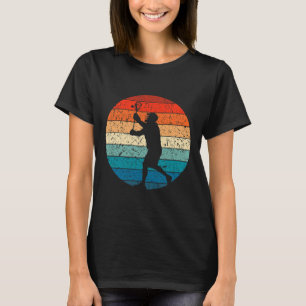 Retro Vintag Lacrosse Player T-Shirt