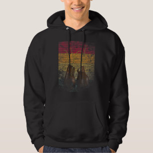 Retro Vintag Leder Boxhandschuhe Boxer Hoodie