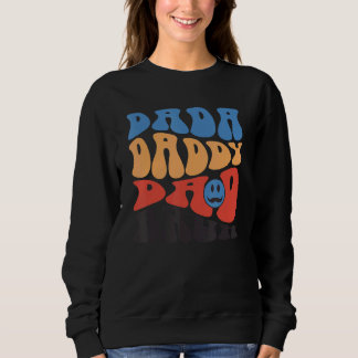 Retro Vintag Leopard Dada Daddy Vater Bruh Father Sweatshirt