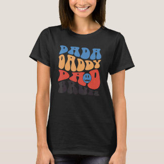 Retro Vintag Leopard Dada Daddy Vater Bruh Father T-Shirt
