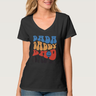 Retro Vintag Leopard Dada Daddy Vater Bruh Father T-Shirt