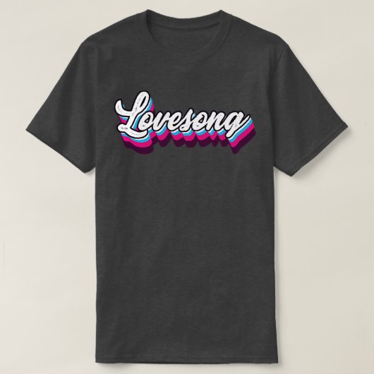 Retro Vintag Lovesong T-Shirt (Design vorne)