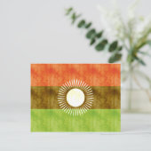Retro Vintag Malawi Flag Postkarte (Stehend Vorderseite)