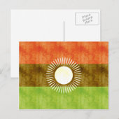Retro Vintag Malawi Flag Postkarte (Vorne/Hinten)