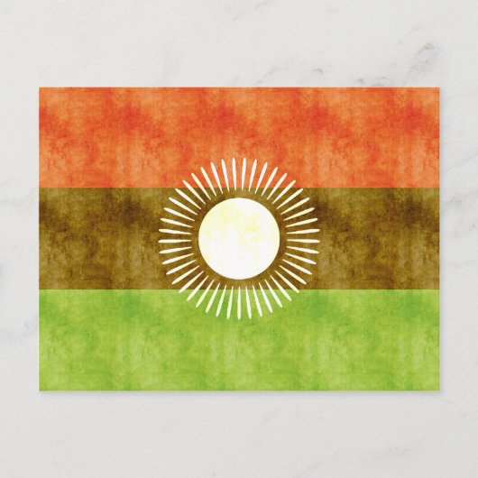 Retro Vintag Malawi Flag Postkarte (Vorderseite)