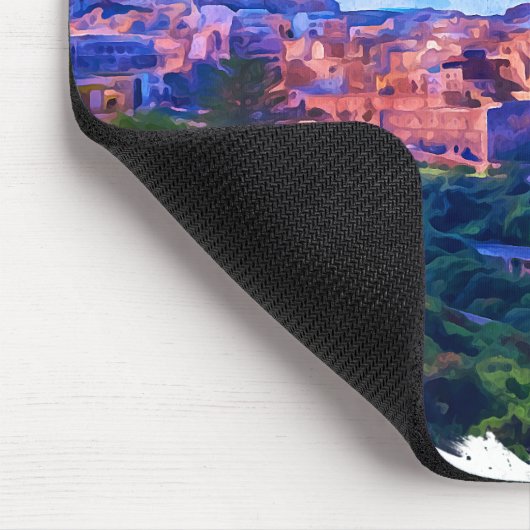 Retro Vintag Maltas Panorama Mousepad (Ecke)