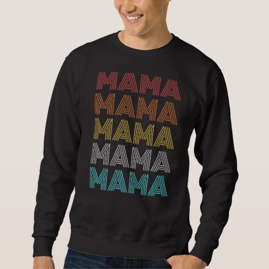 Retro Vintag Mama Sweatshirt (Vorderseite)