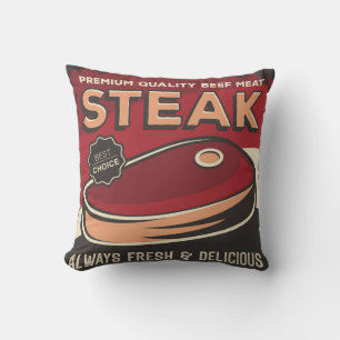 Retro Vintag Man Cave Frische Rote Meere Kissen