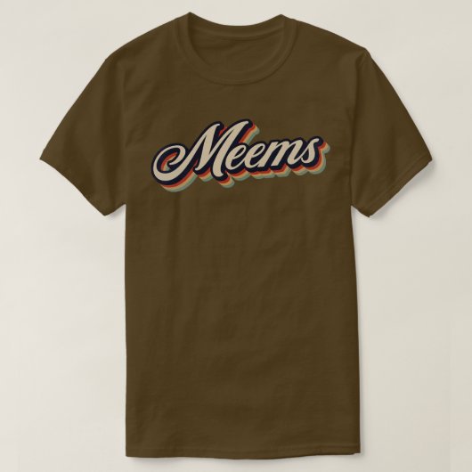 Retro Vintag Meems T-Shirt (Design vorne)