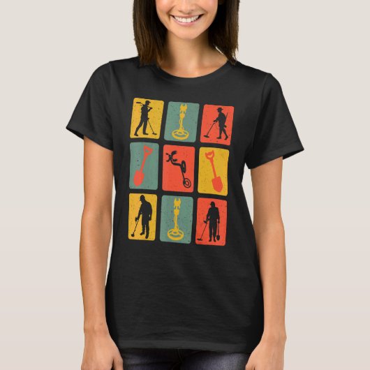 Retro Vintag Metal Probe Probe Probe T-Shirt (Vorderseite)