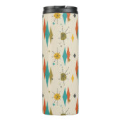 Retro Vintag Mitte Mod Atomzeitalter Thermosbecher (Rückseite)