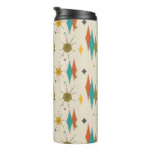 Retro Vintag Mitte Mod Atomzeitalter Thermosbecher (Nach rechts gedreht)