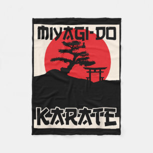 Retro Vintag Miyagi-do Karate Fleecedecke