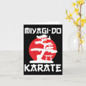 Retro Vintag Miyagi-do Karate Karte (Gelbe Blume)