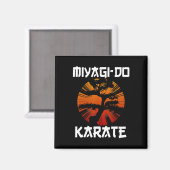 Retro Vintag Miyagi-do Karate Magnet (Vorderseite/Rückseite)