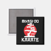 Retro Vintag Miyagi-do Karate Magnet (Vorderseite/Rückseite)