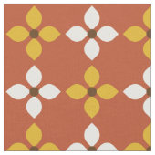 Retro Vintag Mod Floral Muster Stoff (Nahaufnahme)