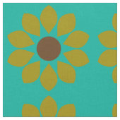 Retro Vintag Mod Floral Muster Stoff (Nahaufnahme)