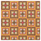 Retro Vintag Mod Orange Muster Stoff (Muster)