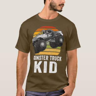 Retro Vintag Monster Truck Kid Amp Papa Lover T-Shirt