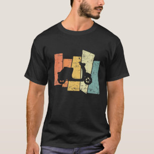 Retro Vintag Moped Motorradfahrer-Geschenk T-Shirt