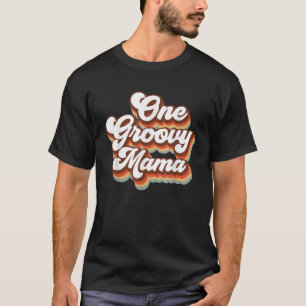 Retro Vintag Mother Day One Groovy Mama Hippie T-Shirt