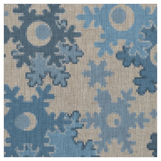 Retro Vintag Neujahr Weihnachts-Patchwork-Illustra Stoff (Muster)