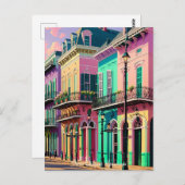 Retro Vintag New Orleans Postkarte (Vorne/Hinten)