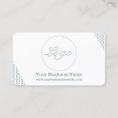 Retro Vintag Nostalgische grüne Polka Dots Visitenkarte (Rückseite)