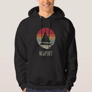 Retro Vintag Not Segelboot Hoodie
