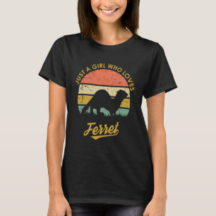 Retro Vintag nur ein Mädchen, das Lieben befreien T-Shirt