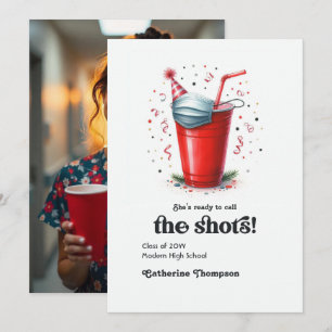 Retro Vintag Nurse Abschluss Foto Ankündigung