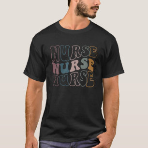 Retro Vintag Nurse Funny School Nurse Nurse Day N T-Shirt