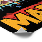 Retro Vintag Occupy Mars 2020 Planet Martian Poster (Ecke)