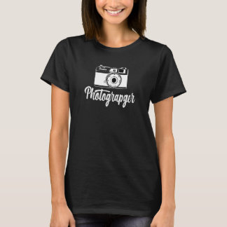 Retro Vintag Old Camera Fotograf Videografin T-Shirt