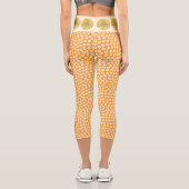Retro Vintag Orange Leggings (Rückseite)