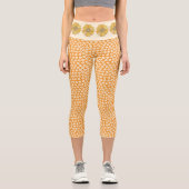 Retro Vintag Orange Leggings (Vorderseite)