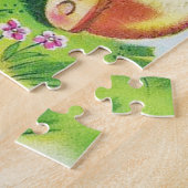 Retro-Vintag-Osterbüsche Puzzle (Seite)