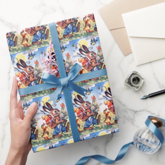 Retro Vintag Osterfest Geschenkpapier (Schenken)