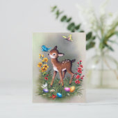 Retro Vintag Osterfest Postkarte (Stehend Vorderseite)