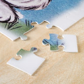 Retro-Vintag Osterhase Puzzle (Seite)