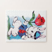 Retro-Vintag Osterhase Puzzle (Horizontal)