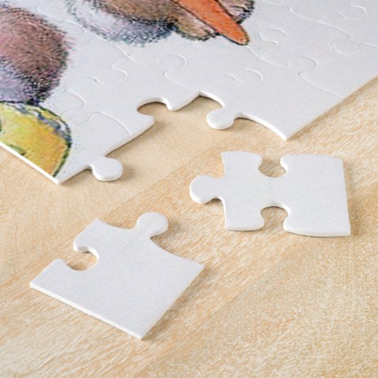 Retro-Vintag Osterhasen Puzzle (Seite)