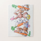 Retro-Vintag Osterhasen Puzzle (Vertikal)