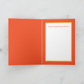 Retro-Vintag-Osterküken füttern Stimmung Feiertagskarte (Innenseite)