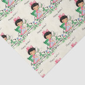 Retro Vintag Ostermädchen Holiday Party Seidenpapier (Ausschnitt)